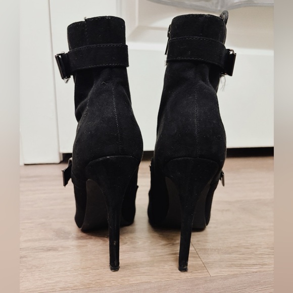 Maxwell Suede High Heel Ankle Boots - Picture 4 of 9